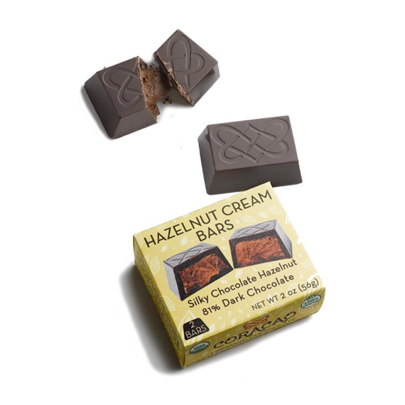 Hazelnut Cream Chocolate Bars 2-pack 2oz